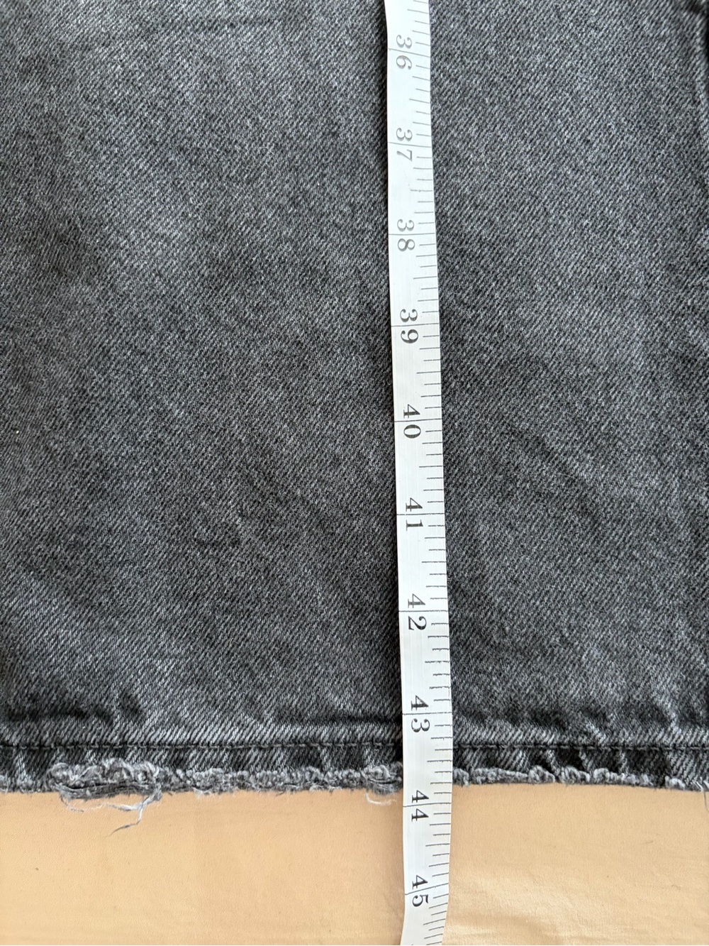 Free People We The Free Washed Black Distressed Wide-Leg Jeans - Picture 6 of 9